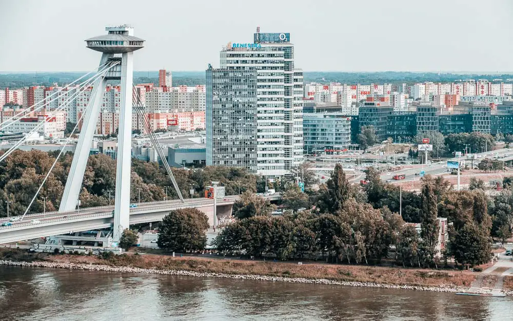 Novy Most Brücke über die Donau in Bratislava