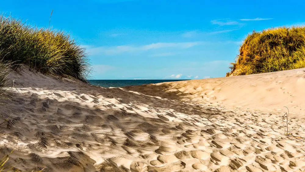 Strand an der Küste von Dänemark