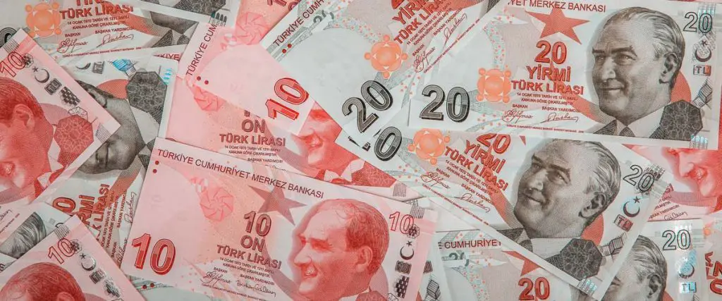 Türkische Währung "Lira": Geld auf einem Blick für Touristen