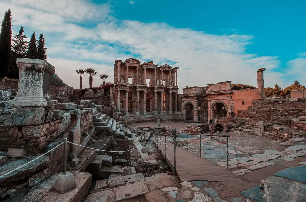 Ruinen von Ephesus an der Türkischen Ägäis