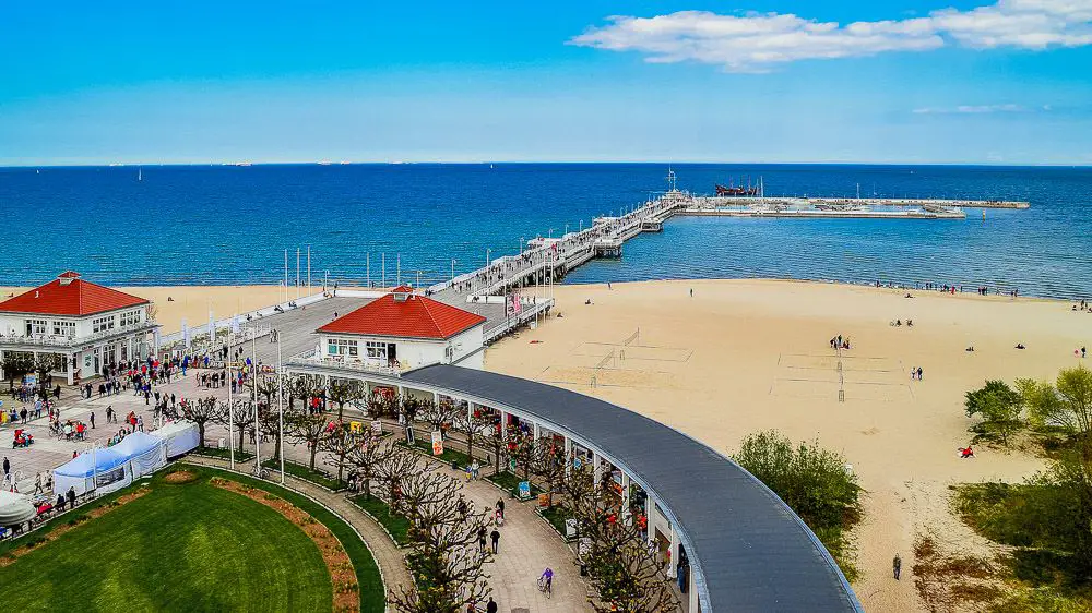 Strand an der Ostsee in Polen