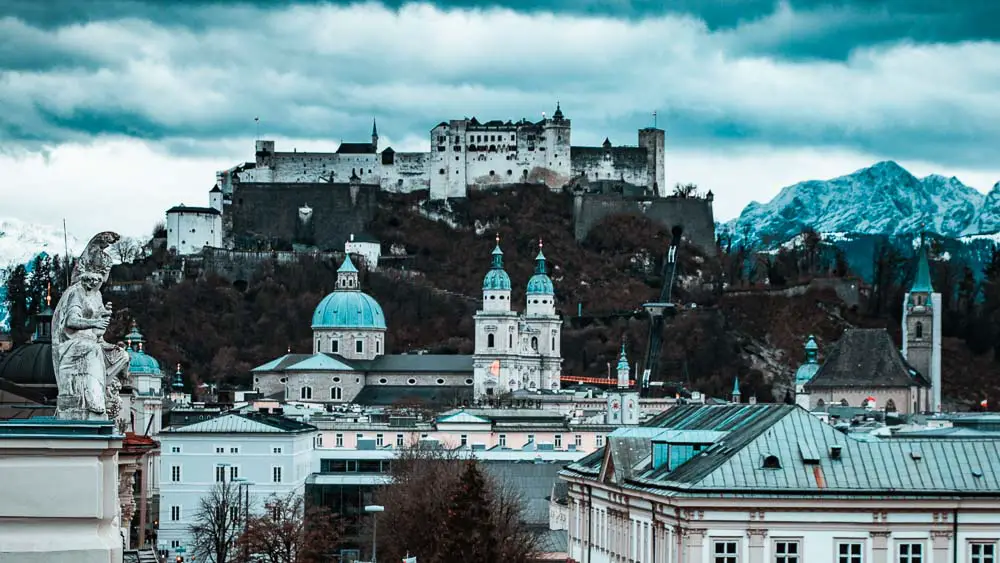 Festung Hohen-Salzburg im Dezember