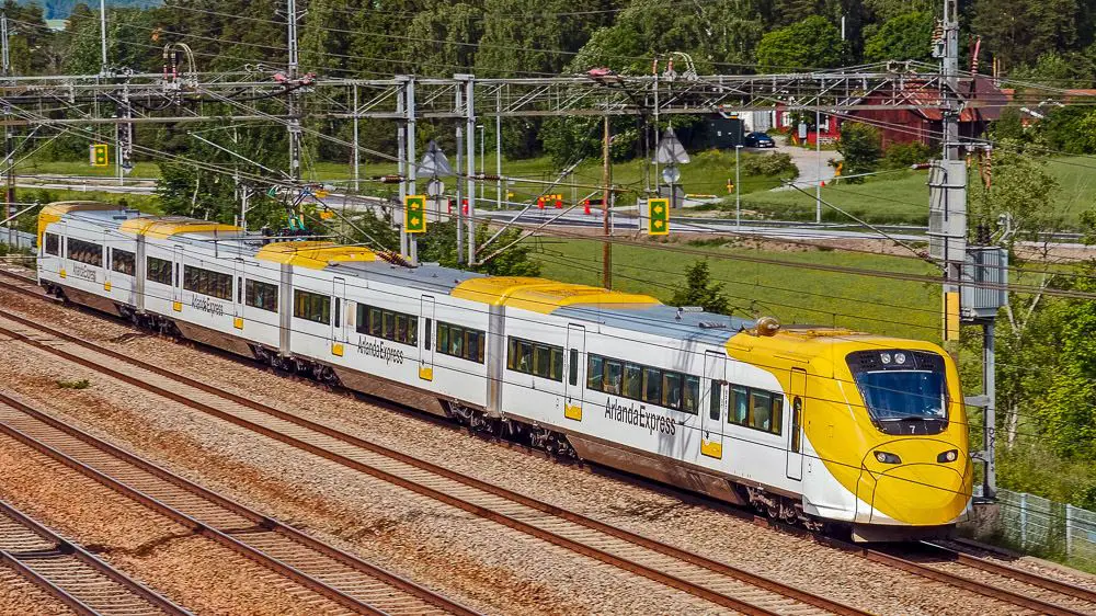 Der Arlanda Express ist Schwedens bekanntester Zug