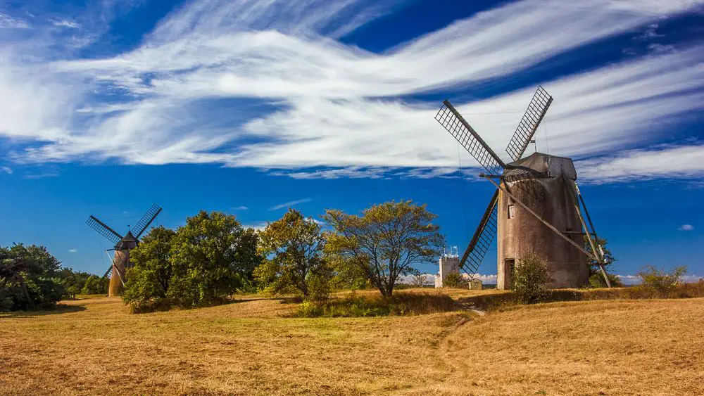 Windmühlen auf der Insel Gotland