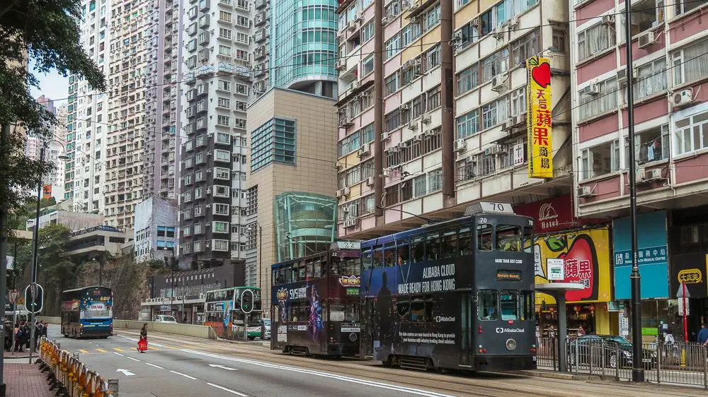 Straßenbahn in Hong Kong Central