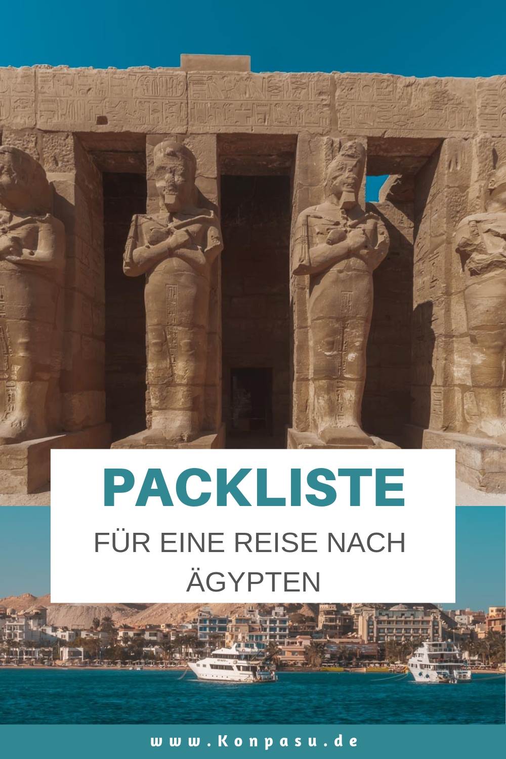 Checkliste & Packliste für eine Reise nach Ägypten.