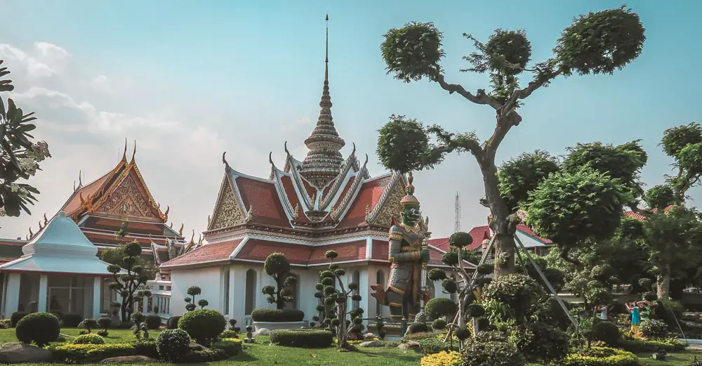 Tempel in der Innenstadt von Bangkok in Thailand