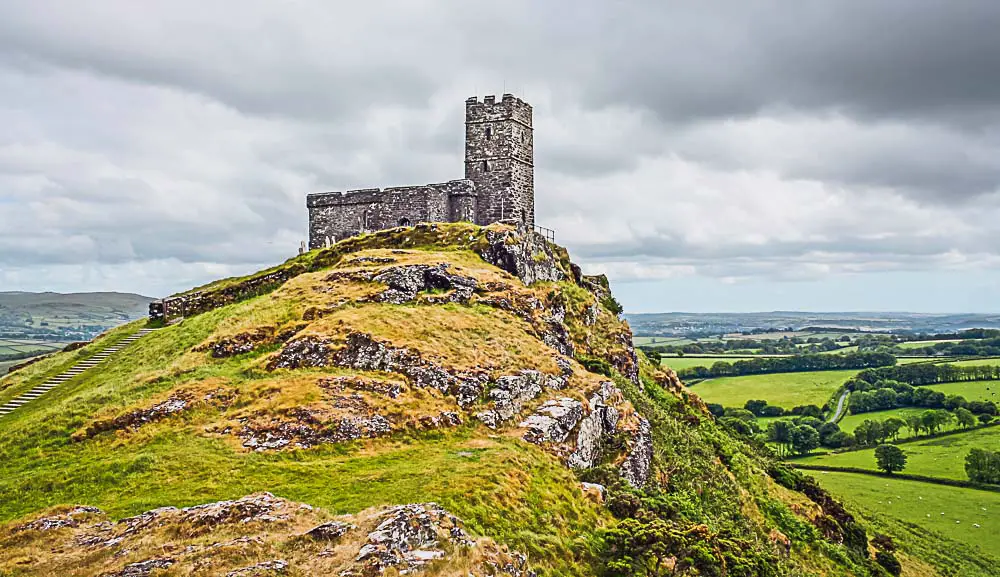 Burg in Dartmoor im Vererinigten Königreich