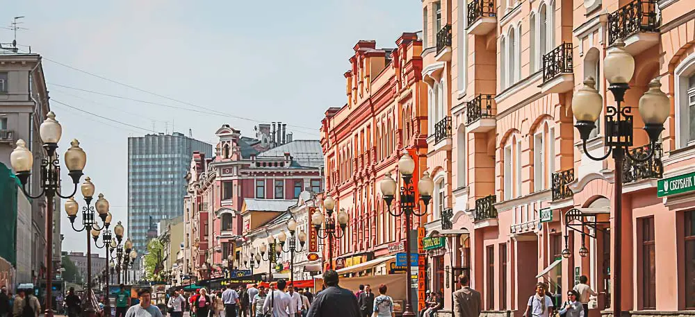 Arbat Strasse in Moskau, Russland