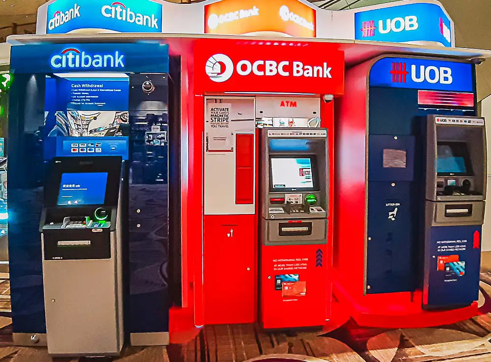 OCBC Bank Geldautomat (ATM) in Singapur