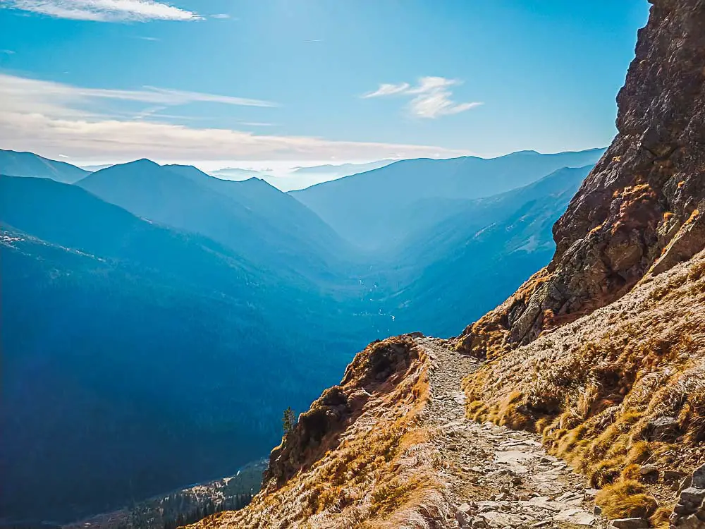 Wanderweg in der Hohen Tatra in Polen