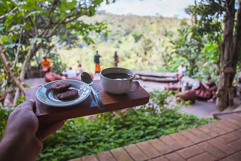 Eine Tasse mit Kopi Luwak in Bali