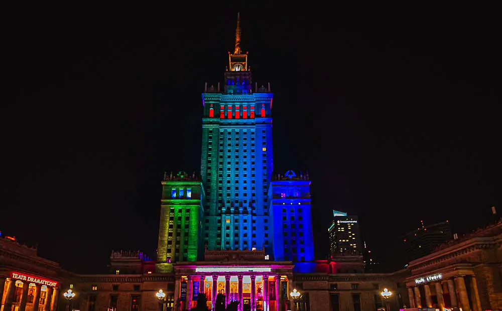 Kultur und Wissenschaftspalast in Warschau, Polen