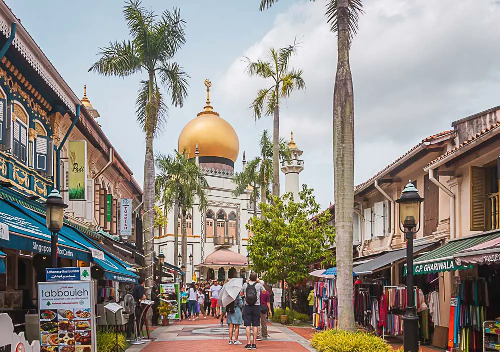 Masjid Sultan in Singapur und die Arab Street