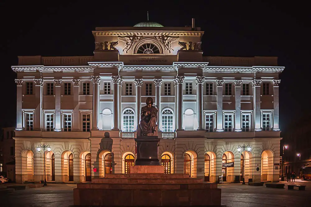 Staszic Palast in Warschau, Polen