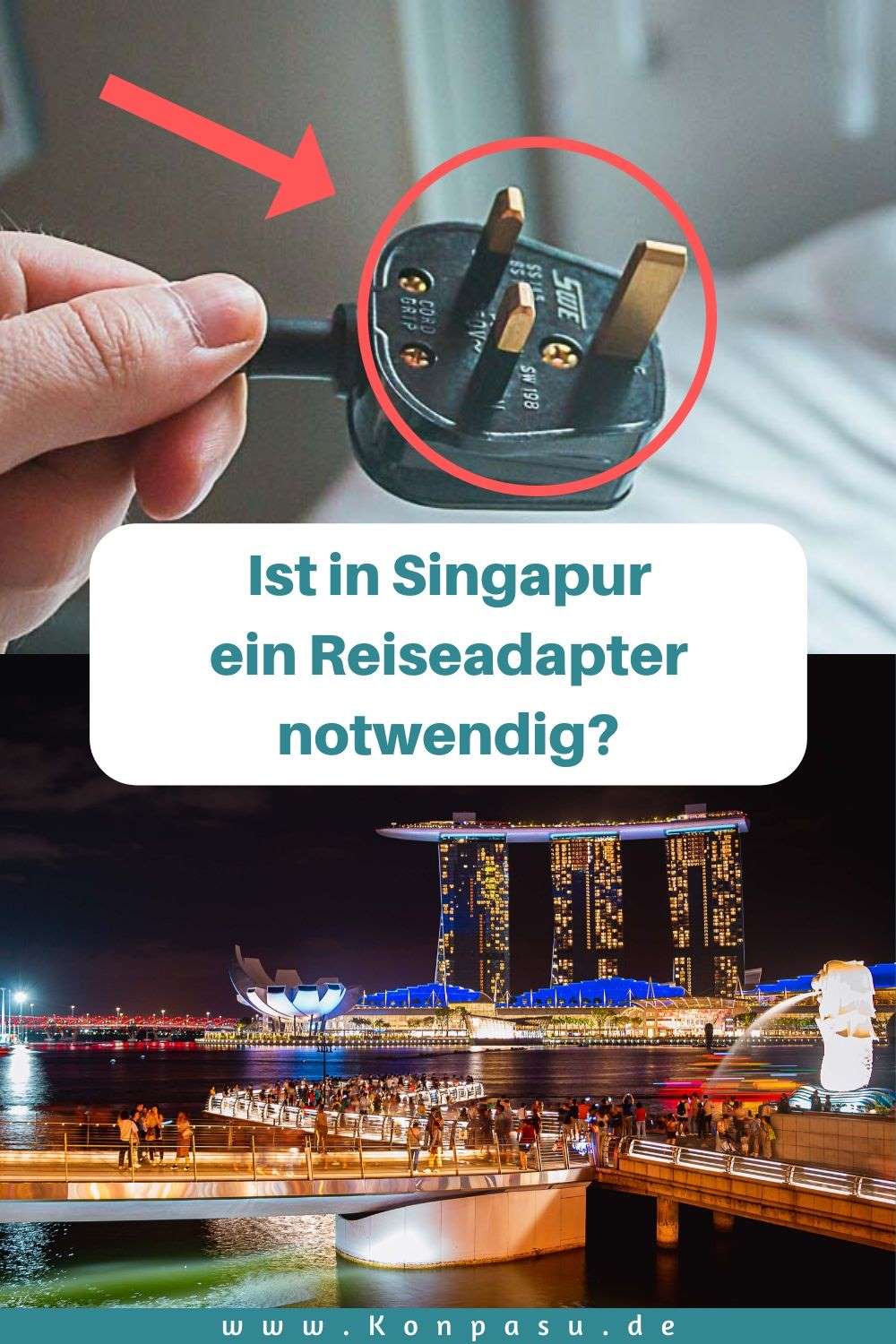 Steckdosen & Strom in Singapur ► Passende Reiseadapter für Stecker Typ G ✓ Haben Hotels & Ferienwohnungen einen Adapter? ✓ Mehr hier...