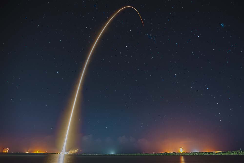 Space X Raketenstart in Florida, USA