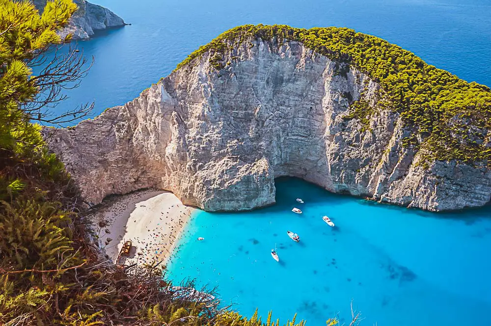 Schmugglerbucht Strand in Zakynthos, Griechenland