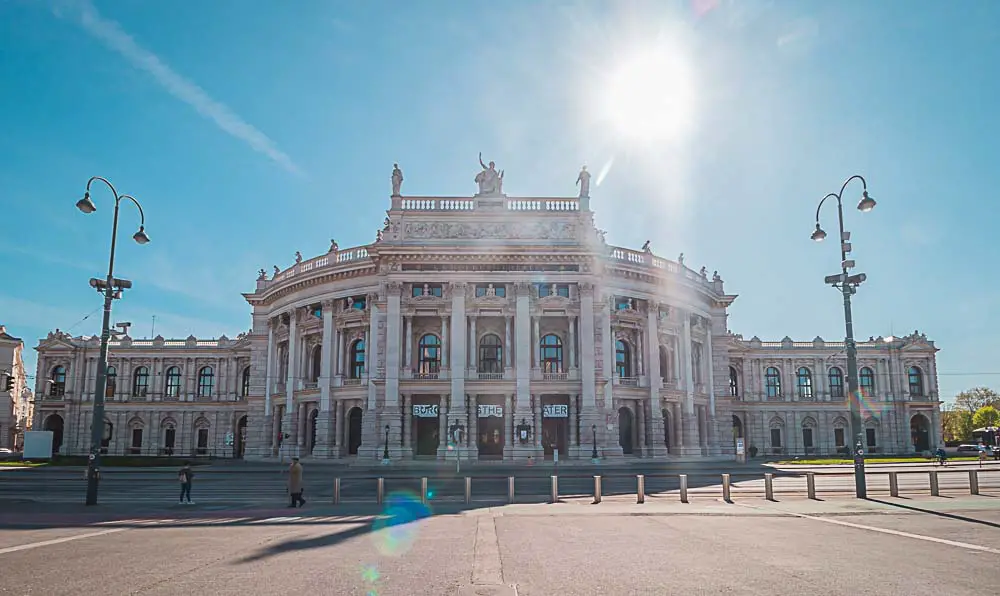 Burgtheater am Ring in Wien, Österreich Burgtheater am Ring in Wien, Österreich