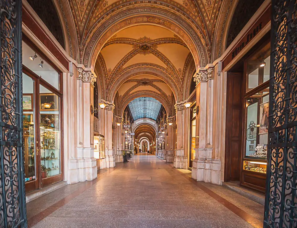 Ferstel Passage und Palais im Zentrum von Wien, Österreich