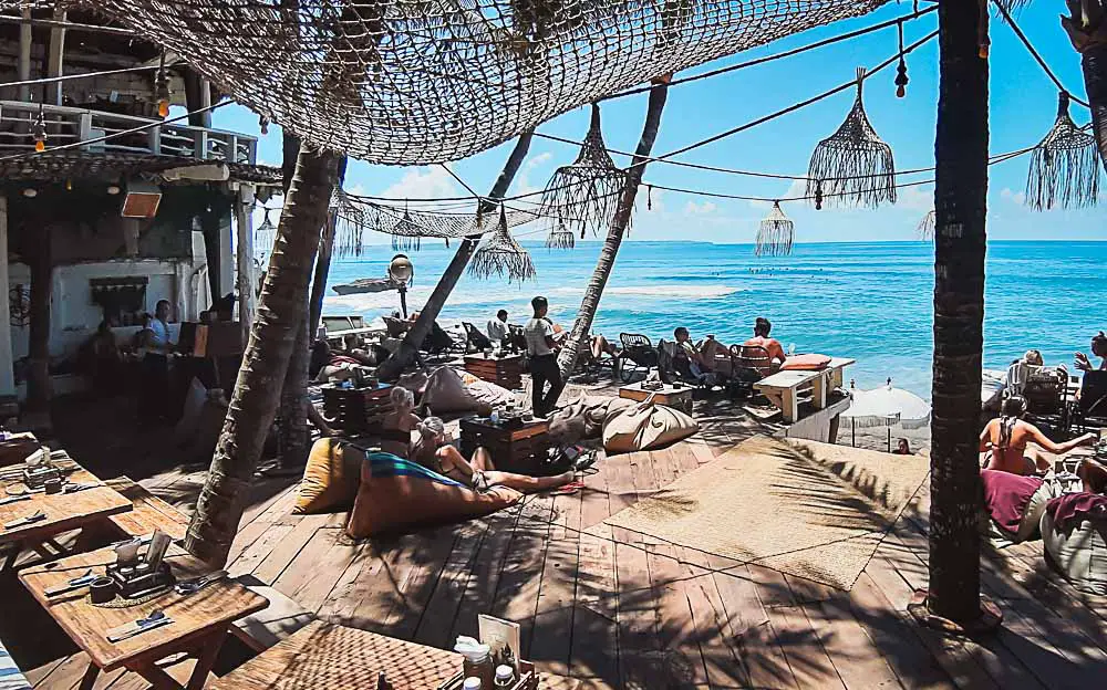 Canggu in Bali Beachbar in Indonesien Canggu in Bali Beachbar in Indonesien