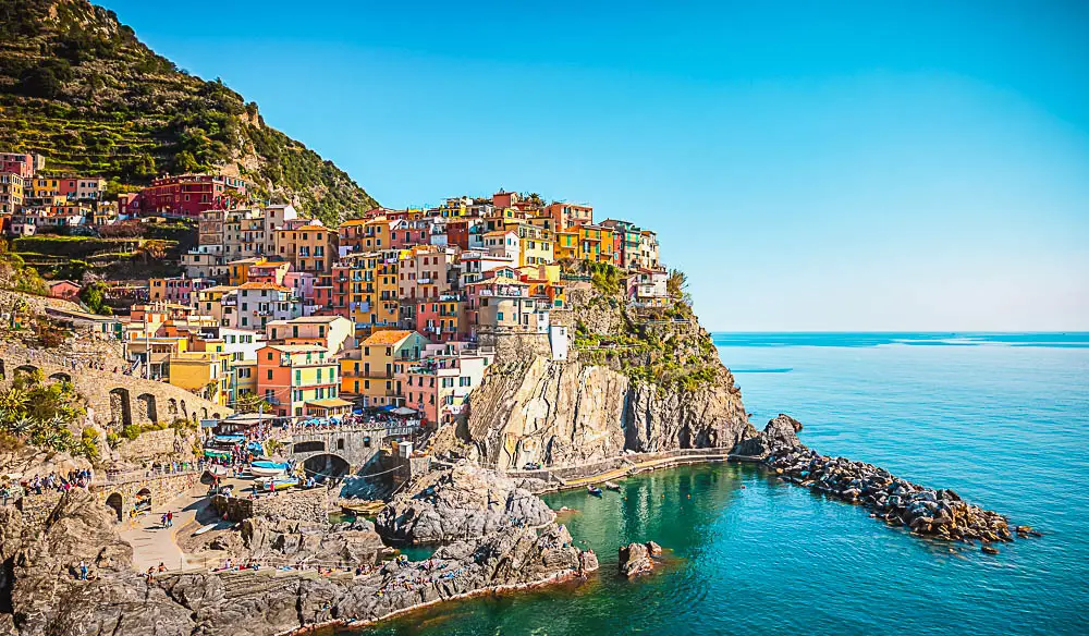 Cinque Terre an der italienischen Riviera Cinque Terre an der italienischen Riviera