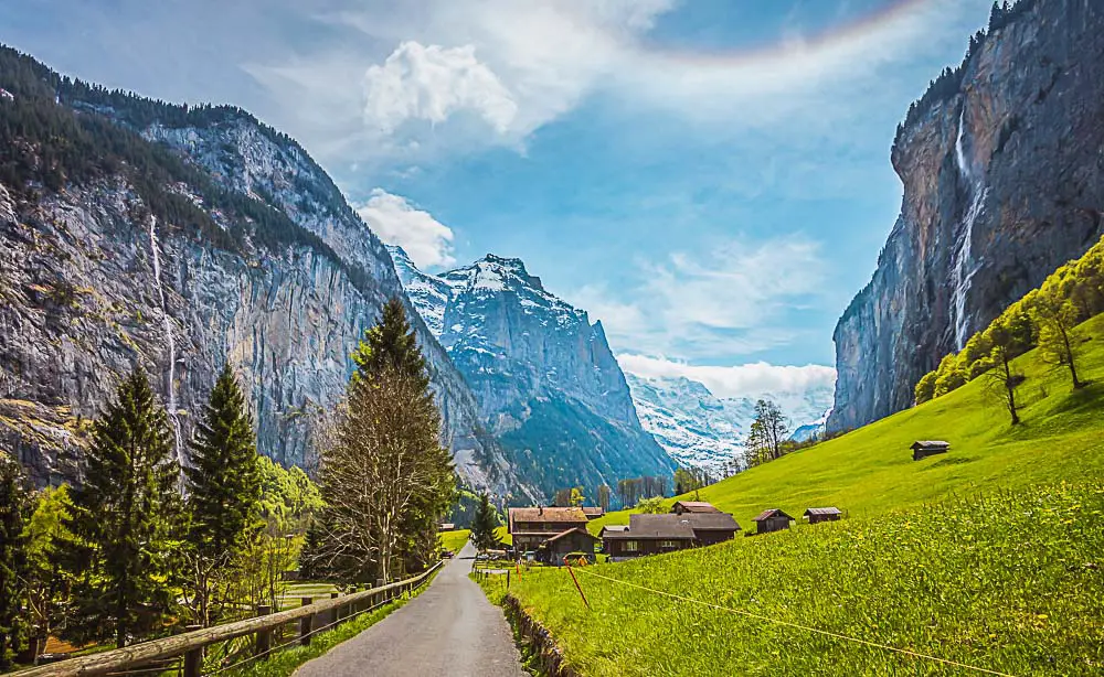 Wasserfall in Lauterbrunnen in der Schweiz