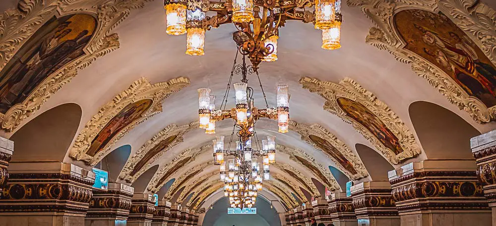 Metro Station in Moskau, Russland