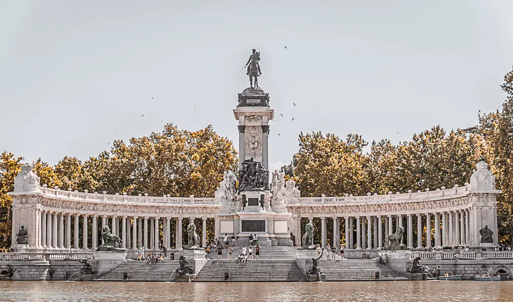 Retiro-Park in Madrid Spanien