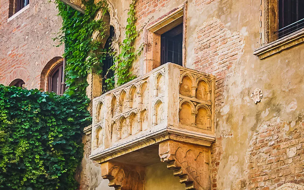 Romeo und Julia Balkon in Verona, Italien