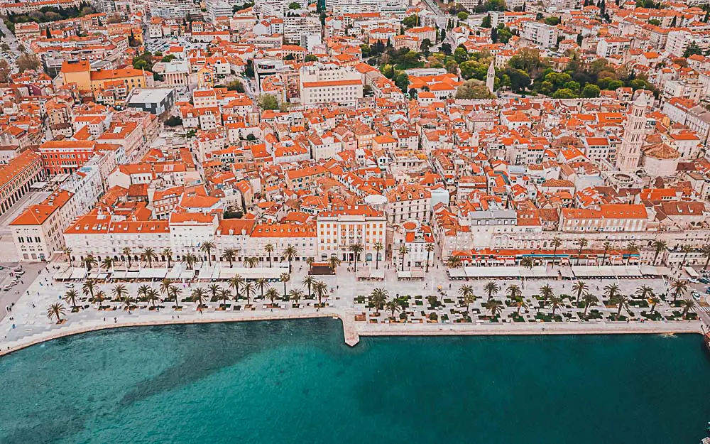 Küste der Stadt Split