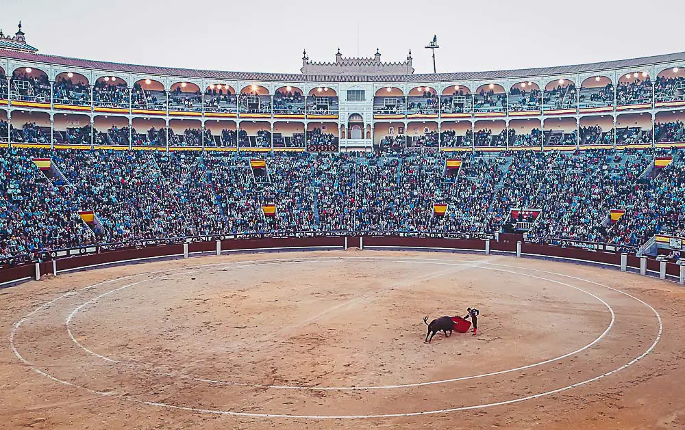 Stierkampf Arena in Madrid in Spanien