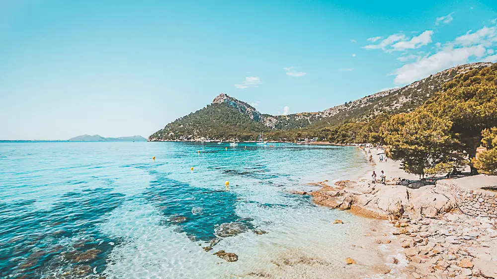 Strand in Mallorca in Spanien Strand in Mallorca in Spanien