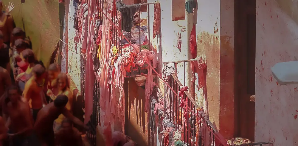 Tomatina Festival in Spanien