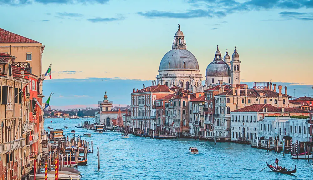 Kanal in Venedig in Italien