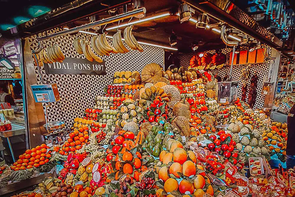 Vidal Pons 1897 im Markt von Barcelona in Spanien