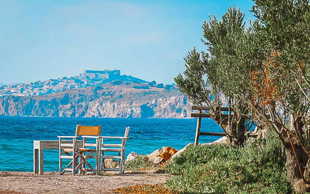 Burg von Mytilene auf Lesbos in Griechenland