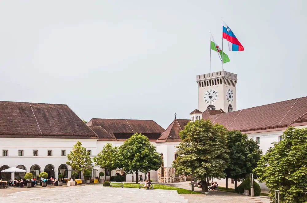 Burg von Laibach in Slowenien