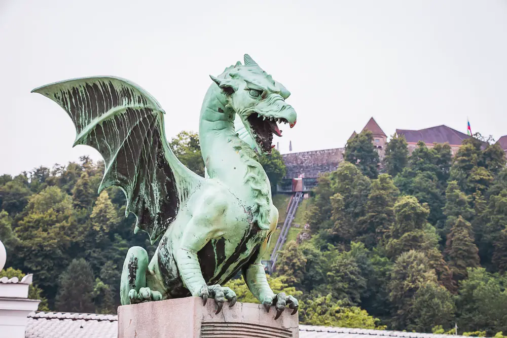 Drachenbrücke in Laibach in Slowenien