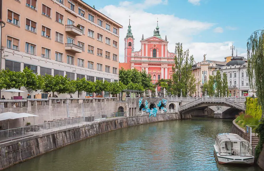 Innenstadt von Laibach in Slowenien