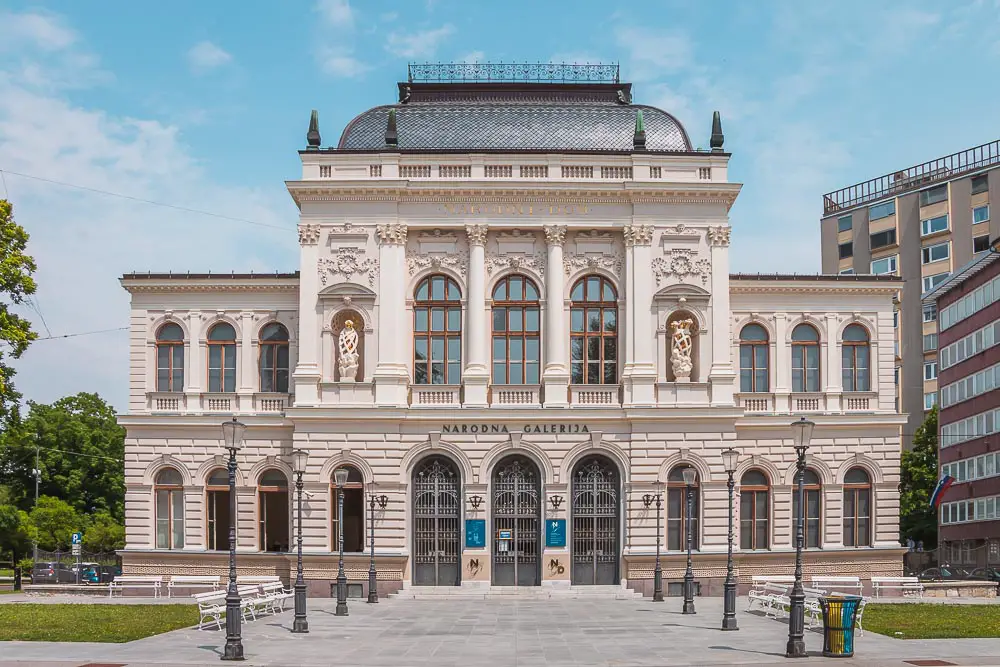 Narodna Galerija Nationalmuseum in Laibach in Slowenien
