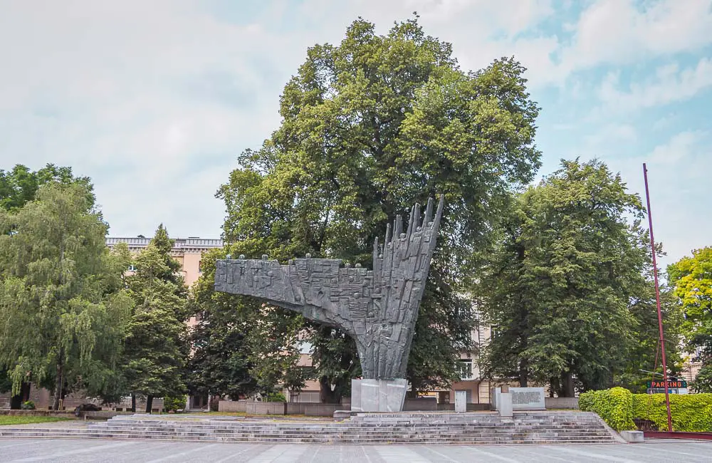 Parlamentsplatz in Laibach in Slowenien