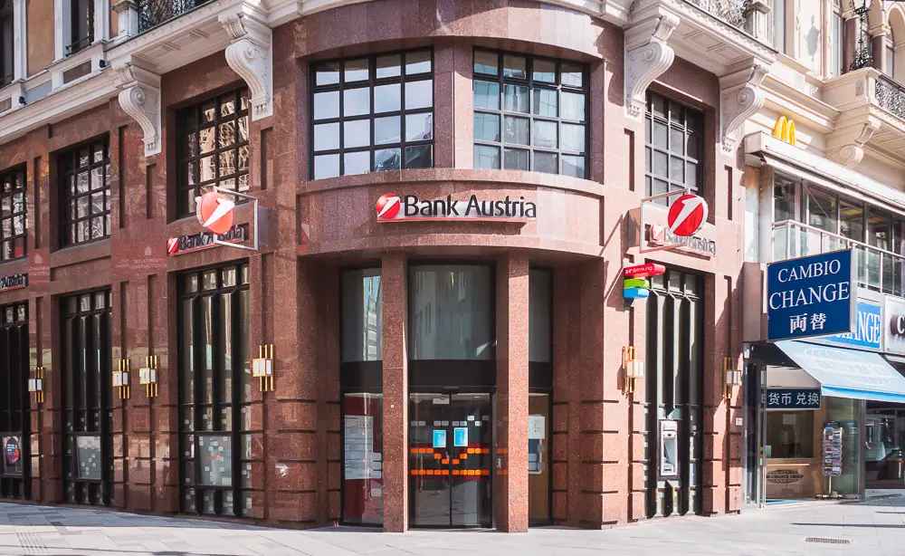 Geldautomat der Bank Austria in Österreich Geldautomat der Bank Austria in Österreich
