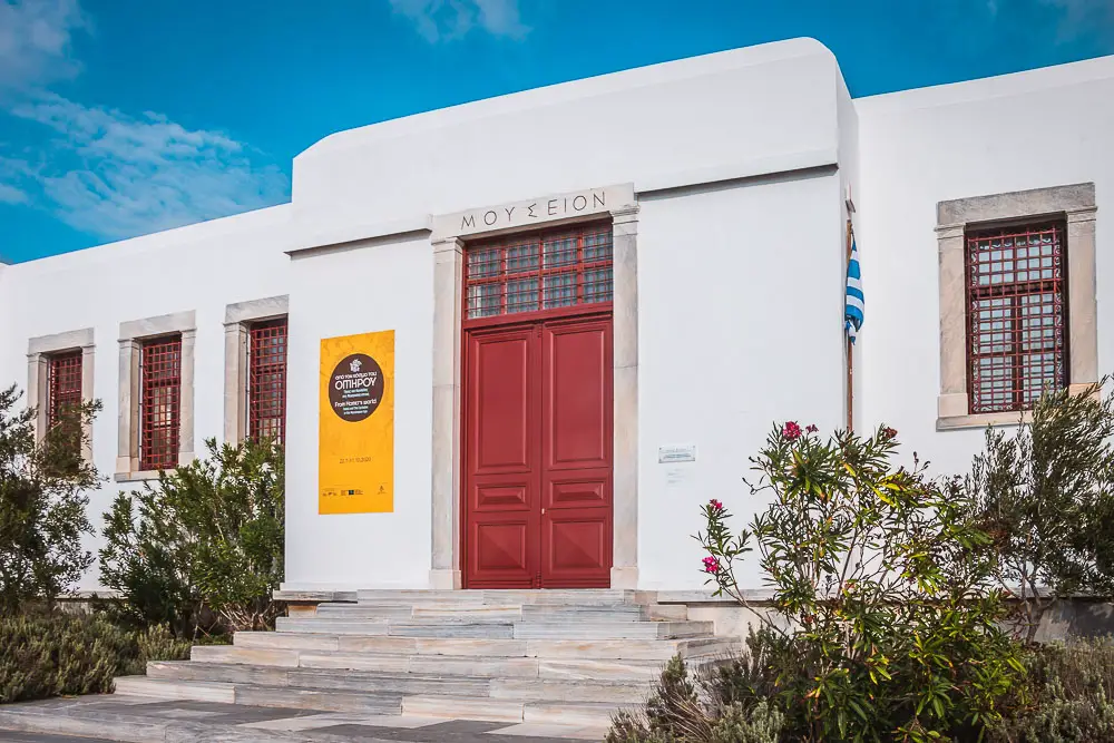 Archäologisches Museum in Mykonos in Griechenland