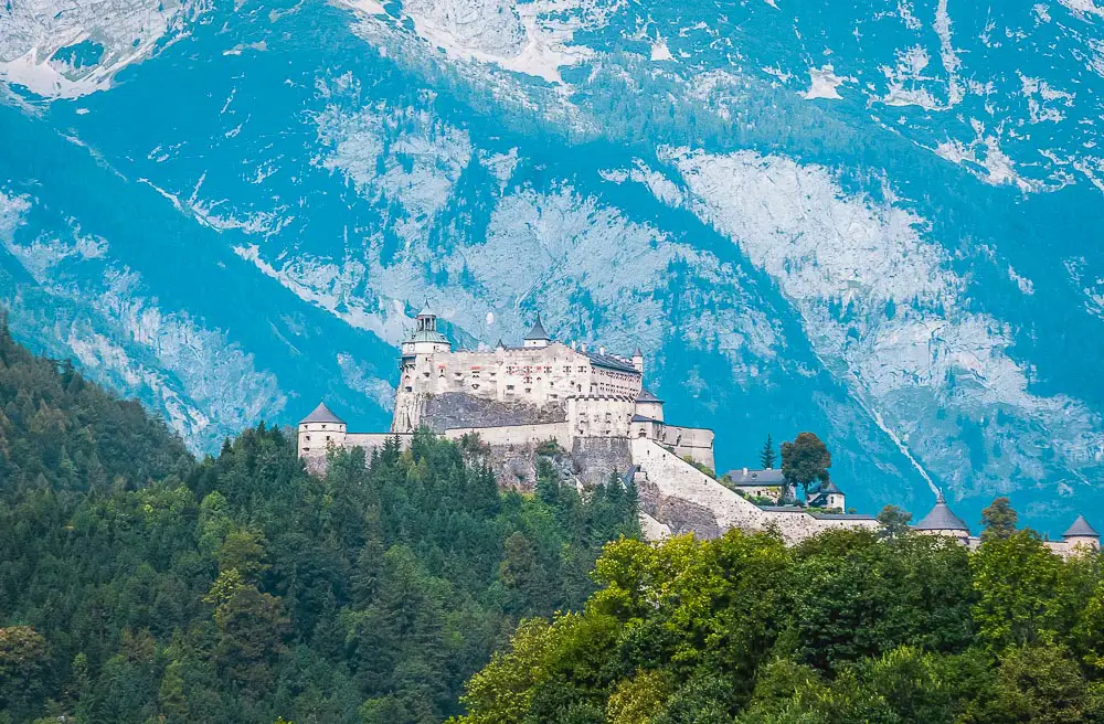 Burg Hohenwerfen in Werfen in Salzburg in Österreich