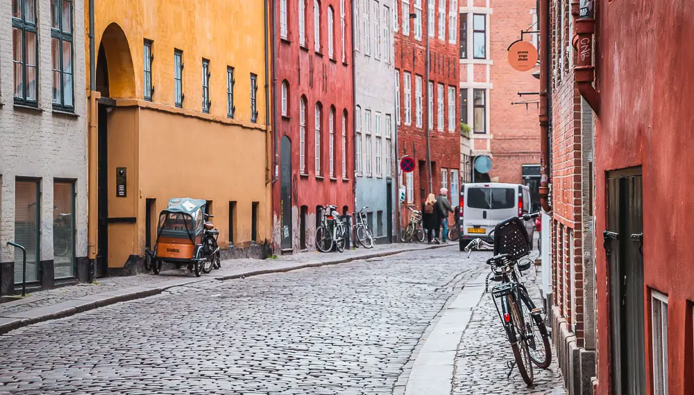Fahrrad in Kopenhagen in Dänemark Fahrrad in Kopenhagen in Dänemark