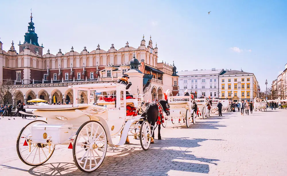 Kutscher in Krakau in Polen