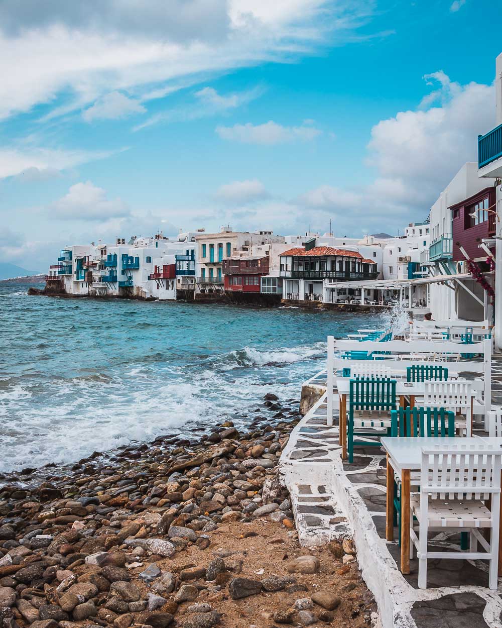 Little Venice in Mykonos in Griechenland