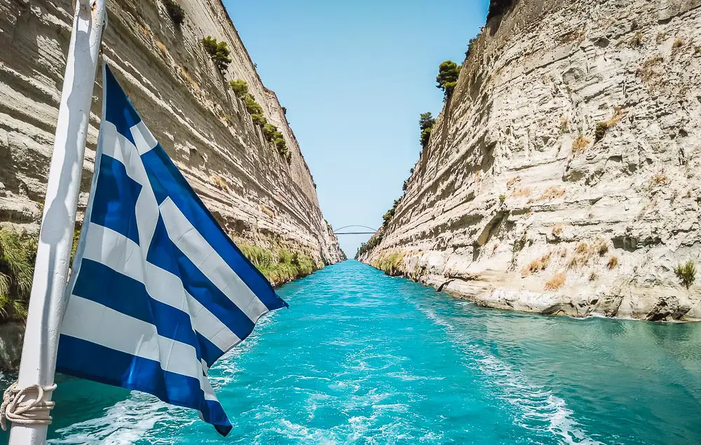 Kanal von Korinth in Griechenland