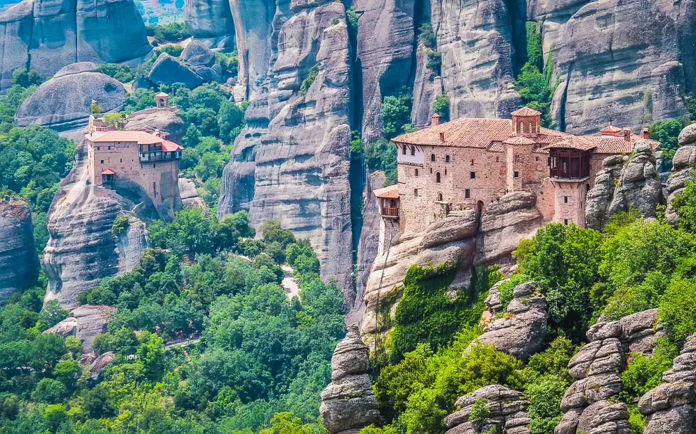 Meteora Kloster in Griechenland im Sommer